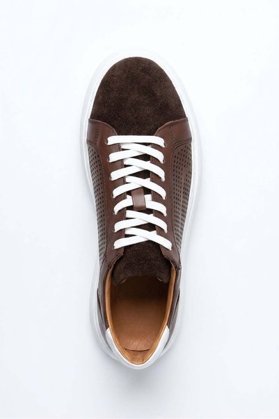 Ahmed Hamdi Bey Rosco brown men's leather shoes