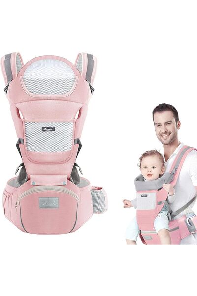 Generic Baby Carrier with Hip Seat,Ergonomic M Position 6in1 Baby Carrier New...