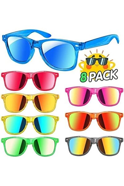 Generic Neon Kids Sunglasses 8 Pack - UV 400 Protection for Boys & Girls Ages...