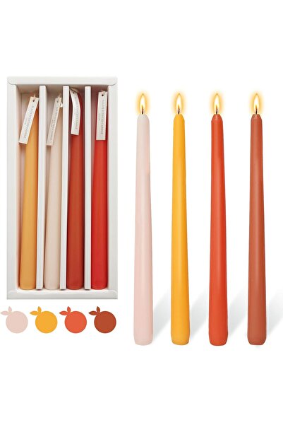 Generic 4PCS Tapered Candle, 10 Inch Unscented Candle Sticks, Long Tall Taper...