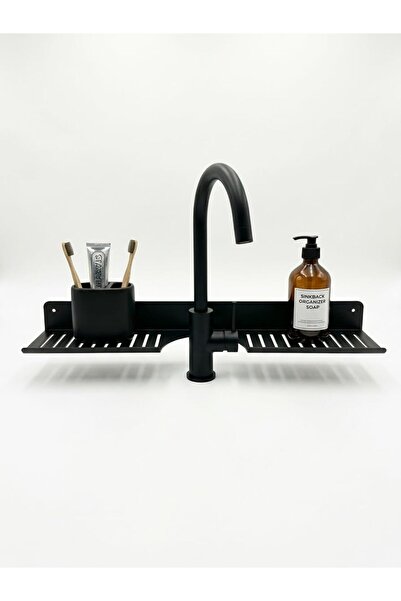 Orret Home Eviye Önü Organizer Rafı Metal Lavabo Üstü Raf Mutfak Evye Üstü Or...