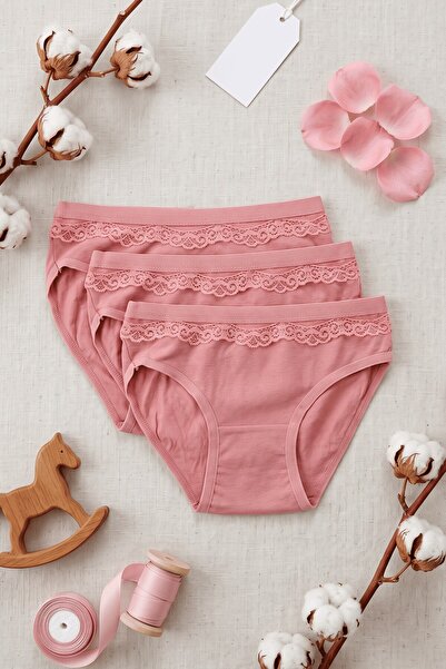 hadiora Girls' 3-Pack Comfortable Fit Underwear Slip Panties Set
