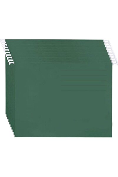 Generic Hanging File Folders 10-Pieces, Dark Green (Pack of 3)
