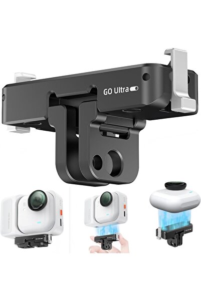 Generic حامل سريع الفك لـ Insta360 GO Ultra، قاعدة حامل كاميرا من سبائك الألو...