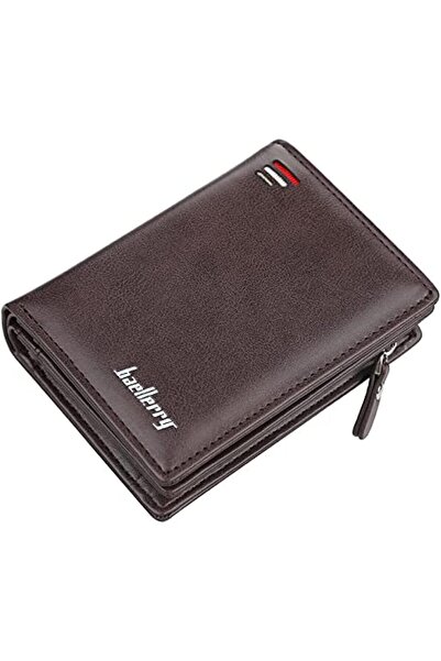 Generic Baellerry short travel wallet Vintage mini bifold wallet zipper card ...