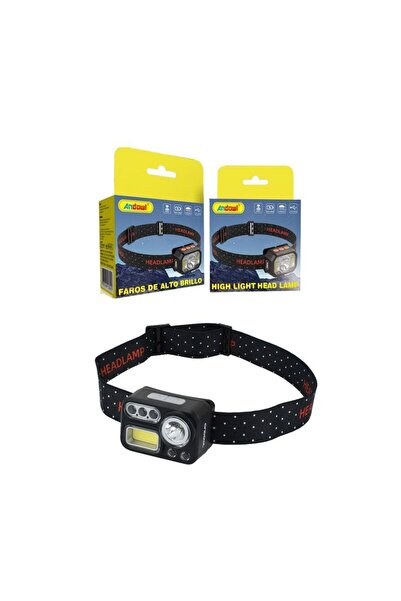 OEM Andowl Επαναφορτιζόμενος Φακός Κεφαλής LED Αδιάβροχος με Μέγιστη Φωτεινότ...
