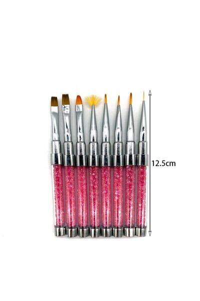 OEM Σετ πινέλα νυχίων 8τμχ - Nail brushes 8pcs