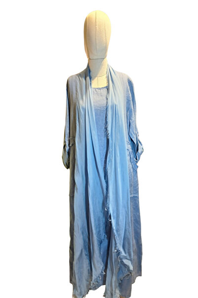 Lino Women's Natural Linen Sleeveless Dress & Silk Blend Tassel Detailed Long...
