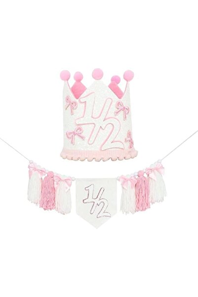 Generic Premium Half Birthday Party Decorations Set for Baby Girl | 6 Months ...