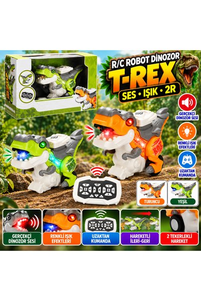 Zeus Lojistik S00005089 R/C ROBOT DİNOZOR TREX SES.IŞIK.2R. (adet fiyatıdır)
