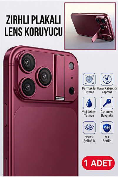 Fibaks iPhone 18 Pro Max Camera Lens Protector with Stand Ar+Af Armor Plate
