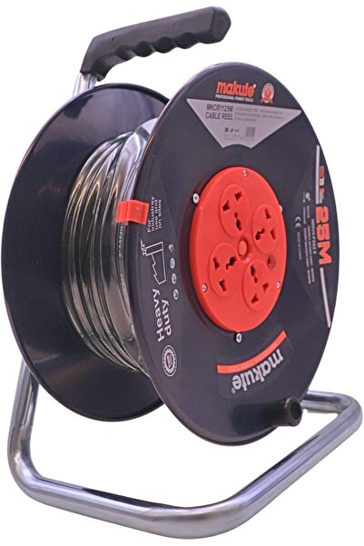 MAKUTE MKCR1125M Cable Reel 25M, 220-240V, Steel Stand