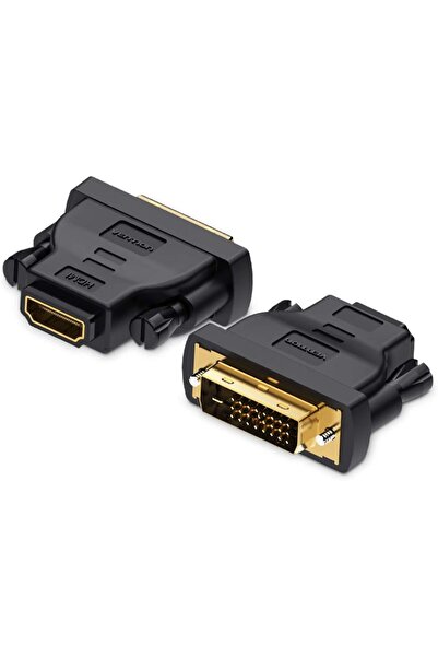 Generic محول DVI إلى HDMI مطلي بالذهب، محول ثنائي الاتجاه DVI D 24+1 ذكر إلى ...