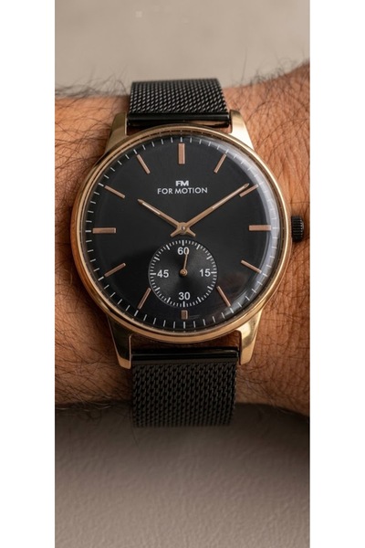 Formotion Fm B01321H.04 Black Steel Mesh Men's Wristwatch