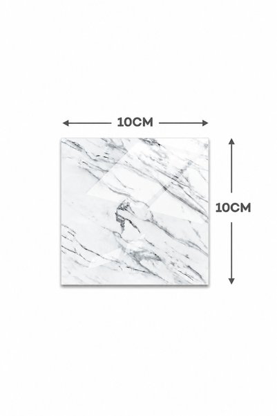 Generic Brand Glass Coaster| Royal Marble| Set of 4| 10cm x 10cm