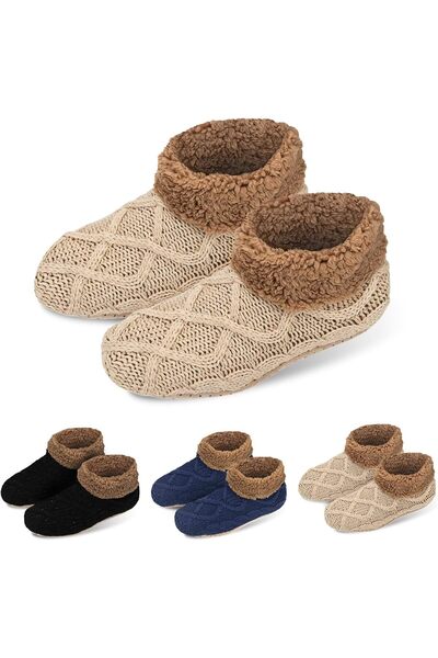Generic Cozy Slipper Socks for Women and Men – Mid-Length Non-Slip Thermal Fl...