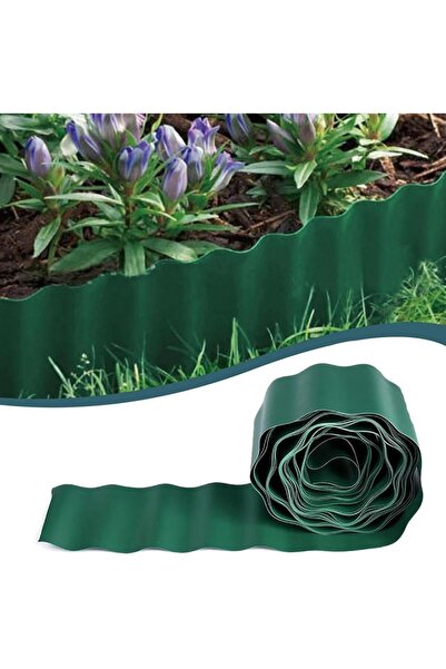 Generic 9M X 15CM Plastic Lawn Edging - No Dig Landscape Border, Flexible Gar...