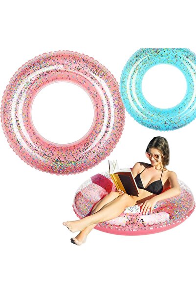 Generic Swimming Tube, Swimming Ring 33” River Float Tube, Printed Rafting Tu...