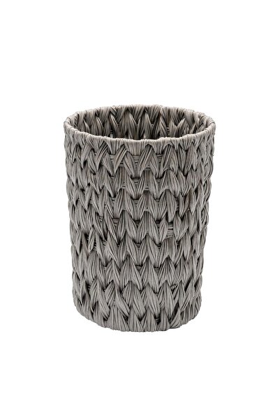 Generic Small Wicker Trash Cans, Rattan Basket, Waterproof Boho Decorative Wa...