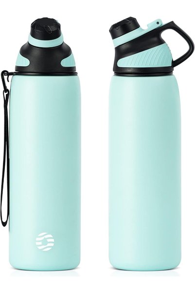 Generic FJbottle Insulated Wide Mouth Water Bottle 34oz, Vacuum Stainless Ste...