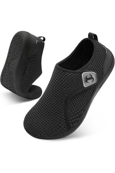 Generic Womens Wide Barefoot Shoes Zero Drop Breathable Walking Shoe Adjustab...
