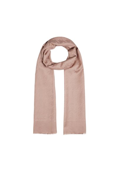 ipekevi Houndstooth Patterned Cotton Silk Shawl - Hazy Lilac