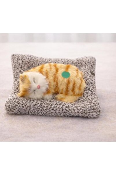 C&On Design Basınca Miyavlayan Sesli ve Yastıklı Peluş Kedi Oyuncak - Sevimli...