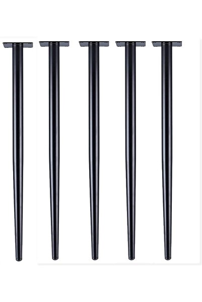 Generic 4 Metal Furniture Legs Round Conical Table Legs, Heavy Furniture Legs...