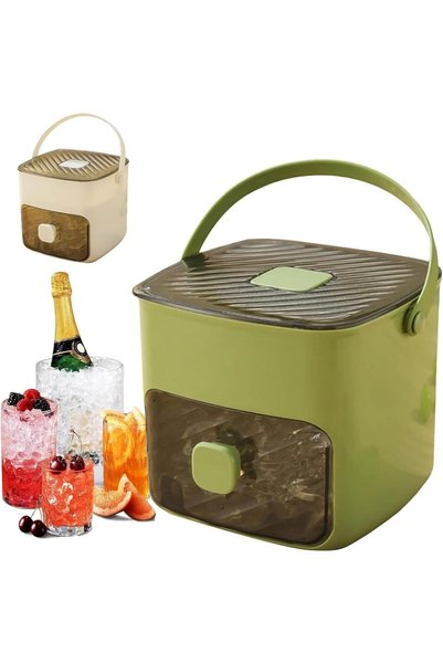 Generic 2025 Portable Ice Machine for Freezer with Ice Bin Fast, Compact Coun...