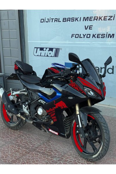 Banxtre RKS SRK 125 Racing Motosiklet için Komple Sticker Seti (Fotoğraftaki ...