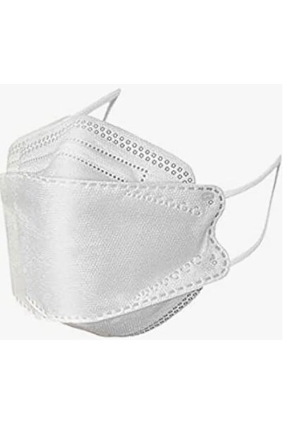 Generic White Face Mask for Adults, 4 Layer Filter Breathable with Soft Elast...