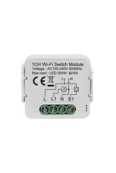 Generic Tuya Wifi Smart Light Switch Module DIY Breaker 100-240V Supports 2 W...
