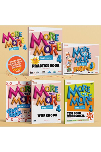 Kurmay Yayınları Kurmay 4.Sınıf More&More Practıce Book Seti (4 Kirap) + Test...