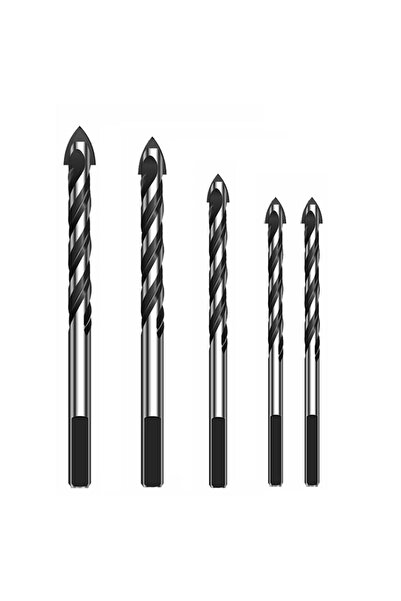 Generic 5pcs Metal Drill Bits Set, Triangular Handle Ceramic Tile Drill Bit 6...
