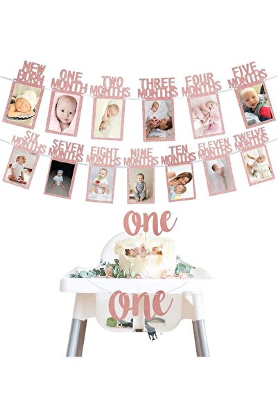 Generic Banner, 1st Birthday Baby Photo Banner, for Newborn to 12 Months and ...