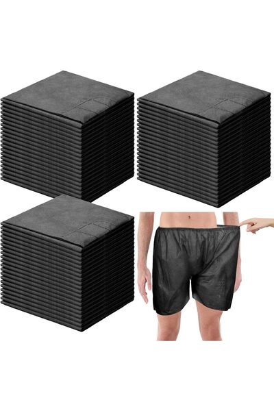 Generic شورت طبي للاستخدام مرة واحدة للجنسين، سروال فحص طبي غير منسوج بحزام م...