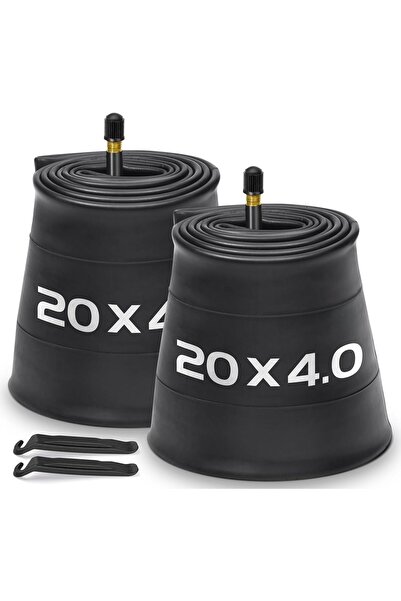 Generic أنبوب دراجة فات بايك مقاس 20x4، 26x4.0، صمام شرادر 32 مم، مطاط بوتيل ...