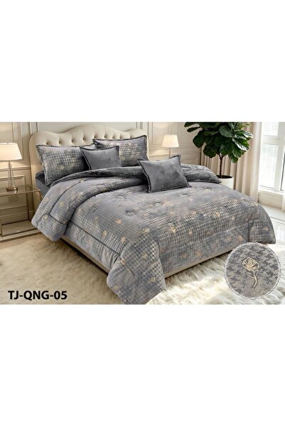 Moon Nefir Winter Quilt -6-Piece Set-Velvet on the Fur Size 250*230