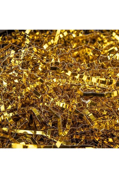 Generic Gold Crinkle Cut Shred Filler, Raffia Paper Shreds for Gift Wrapping ...
