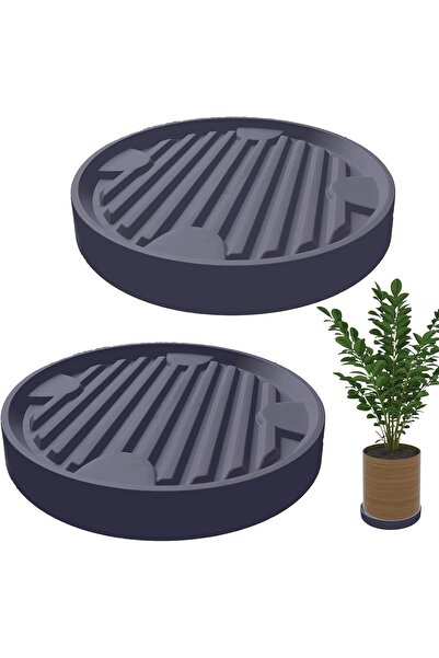Generic حامل نباتات، عربة نباتات متحركة بعجلات، قطعتان