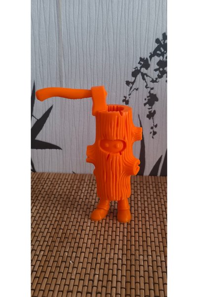 Kütük figürü 87×46×120mm 3D baskı