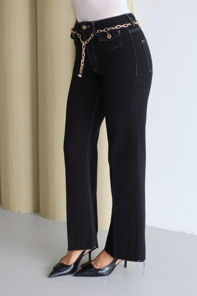 LACARINO 8158 Wide Leg Women's Jean Pants