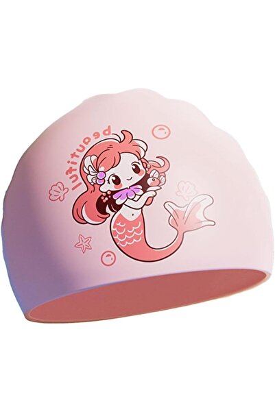 Generic Summer Swim Cap, Kids Swimming Cap for Girls Boys Age 3-13 Silicone S...