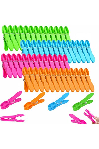 Generic 72 PCS Clothes Pins for Laundry, Plastic Clips, Durable Heavy Duty Pe...