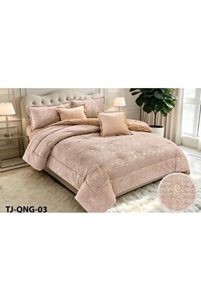 Moon لحاف شتوي نفرين -طقم 6 قطع -مخمل على فرو مقاس 250*230