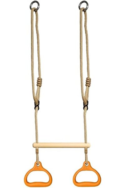 Generic Bar Gym Rings, Adjustable Trapeze Swing Bar for Playground, Sturdy Fi...