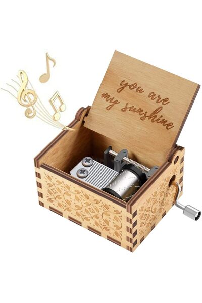 Generic Happy Birthday Music Box Hand Crank Musical Box, Play Happy Birthday ...