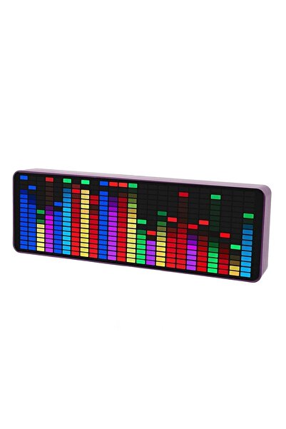 Generic شاشة عرض طيف الموسيقى LED RGB بـ 384 مصباح، محلل مستشعر مستوى الصوت ب...
