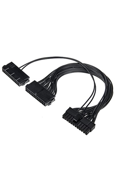 Generic كابل محول ثنائي وحدة تزويد الطاقة (PSU) 24-20+4 دبوس للوحة الأم ATX، ...