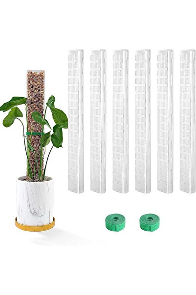 Generic Xspring Plastic Moss Pole, 6 PCS 61cm Monstera Plant Support, Plant P...